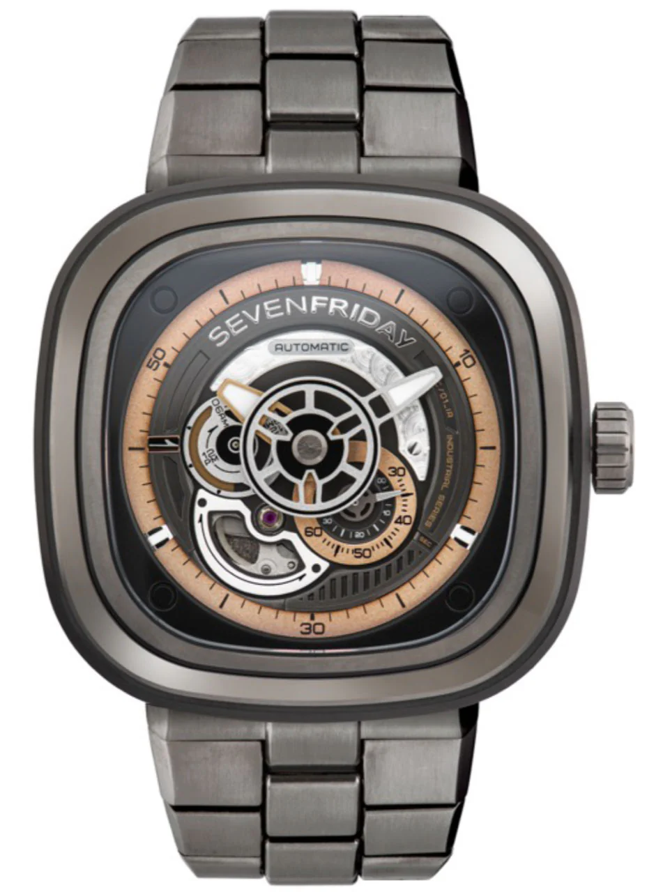 SevenFriday P2C/01/M Gunmetal PVD Bracelet Watch