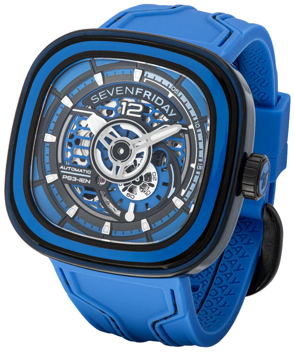 SevenFriday PS3/04 Chromatic Carbon Blue Watch