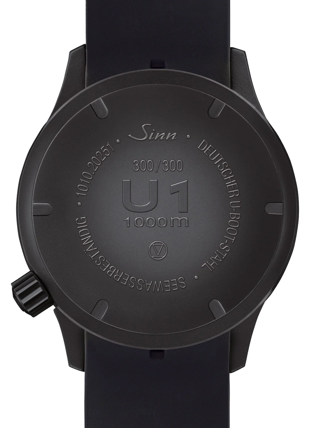 Sinn U1 S L Black Rubber Limited Edition Watch - Image 3