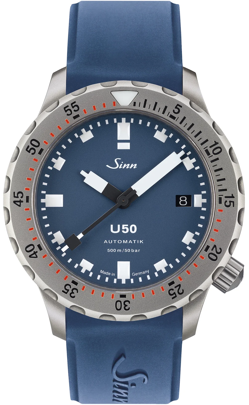 Sinn U50 B Blue Rubber Watch