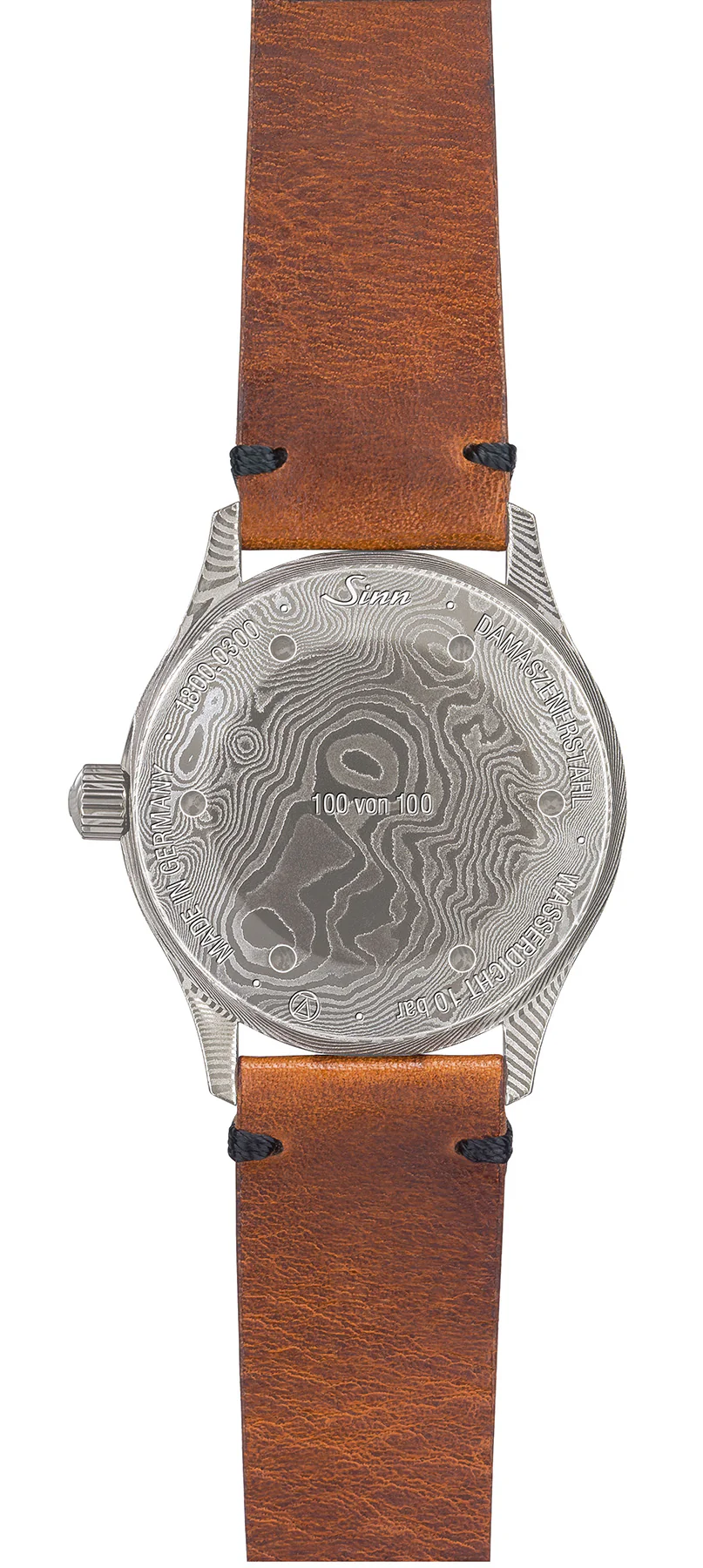 Sinn Watch 1800 Damaszener Cowhide Vintage Brown Limited Edition - Image 2