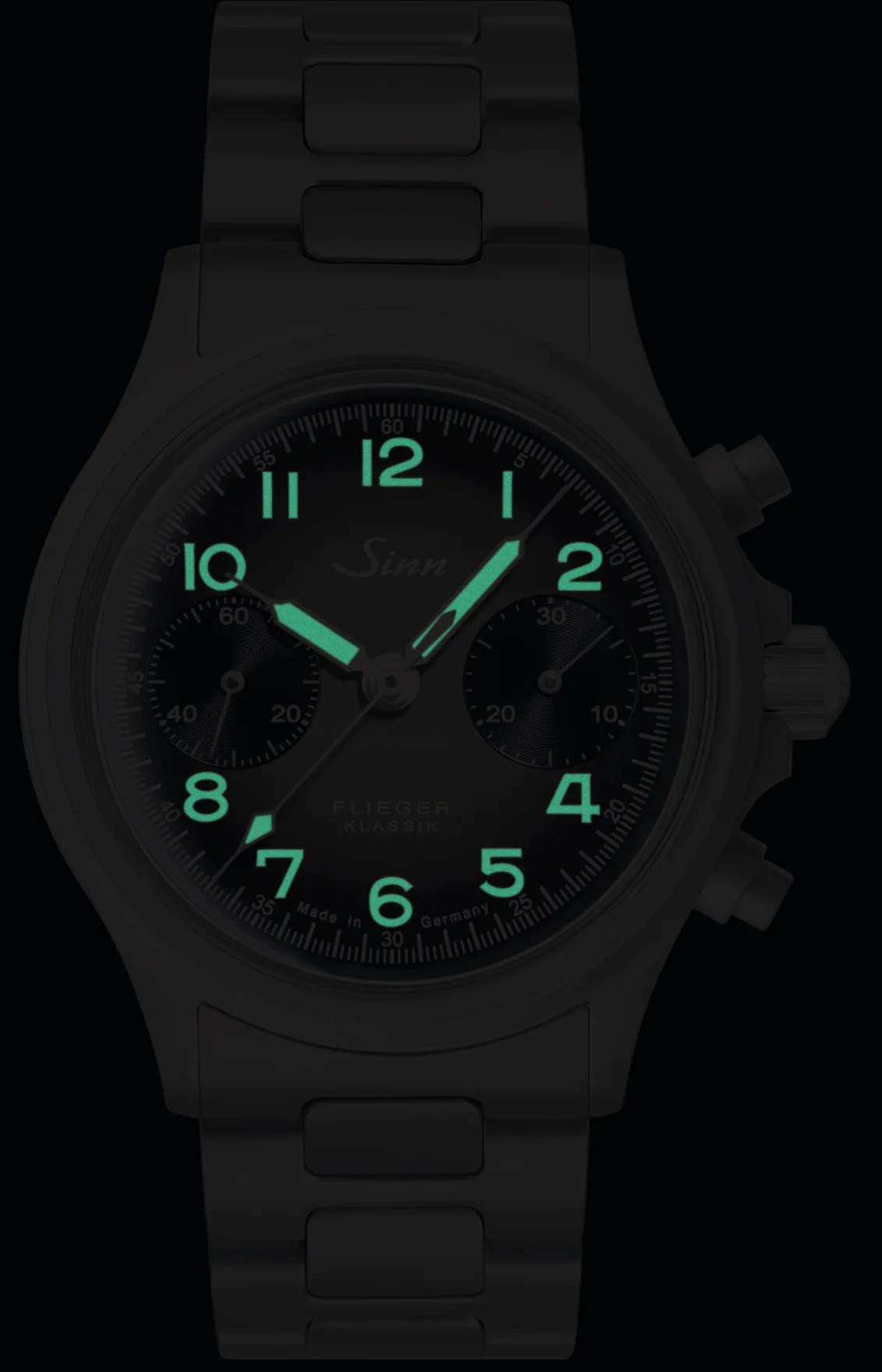 Sinn 356 Pilot Classic AS E H-Link Bracelet Watch - Image 2