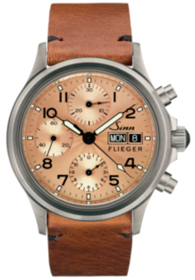 Sinn 356 Sa Pilot II Vintage Cowhide Brown Watch