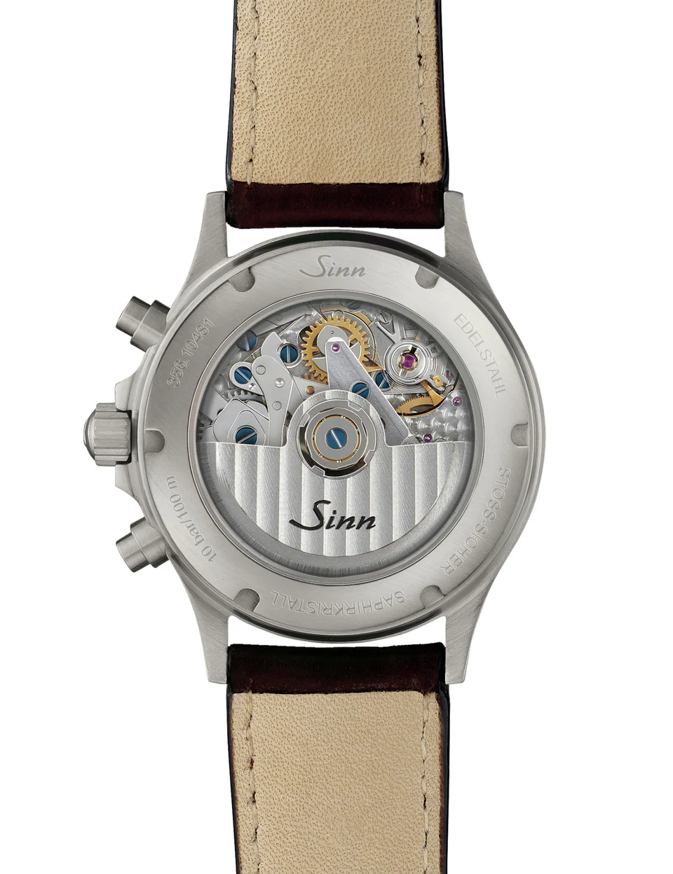 Sinn 356 Sa Pilot II Vintage Cowhide Brown Watch - Image 3