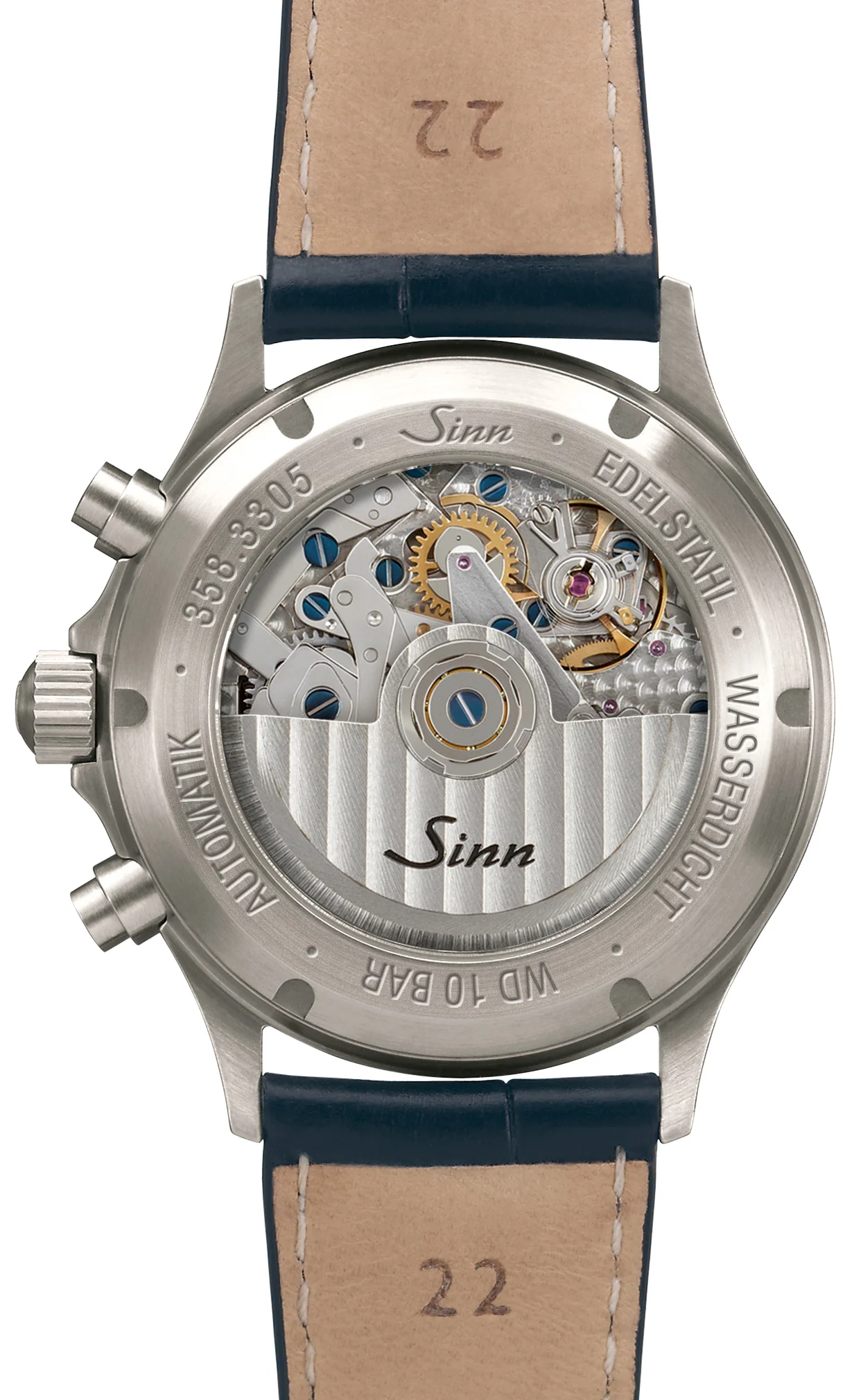 Sinn 358 Sa Pilot DS Silicone Green Watch - Image 2