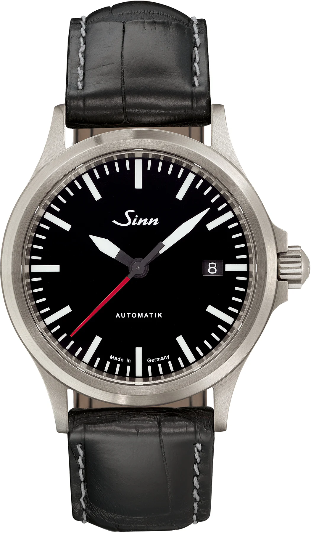 Sinn 556 I RS Leather Black Cowhide Alligator Watch