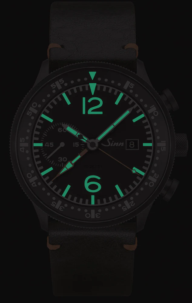 Sinn 717 Leather Black Vintage Cowhide Watch - Image 2