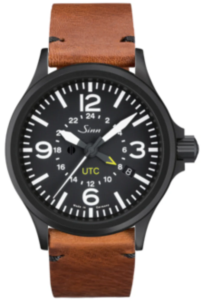 Sinn 856 S UTC Vintage Cowhide Brown Watch