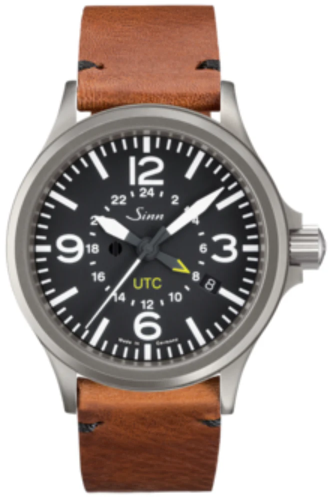 Sinn 856 UTC Vintage Cowhide Brown Watch