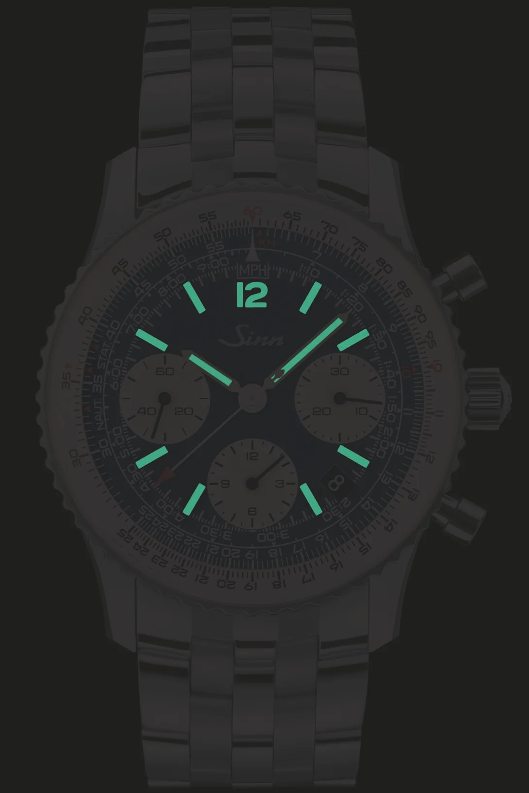 Sinn 903 St BE II Navigation Tan Leather Watch - Image 2