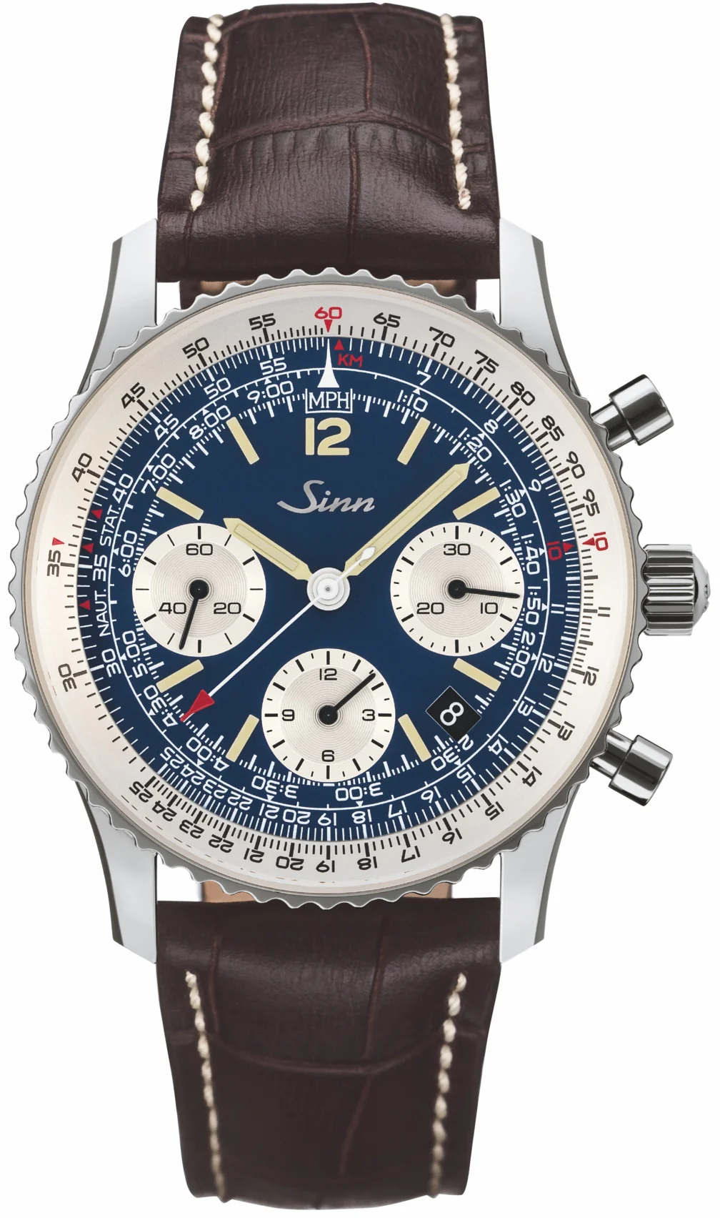 Sinn 903 St BE II Navigation Tan Leather Watch
