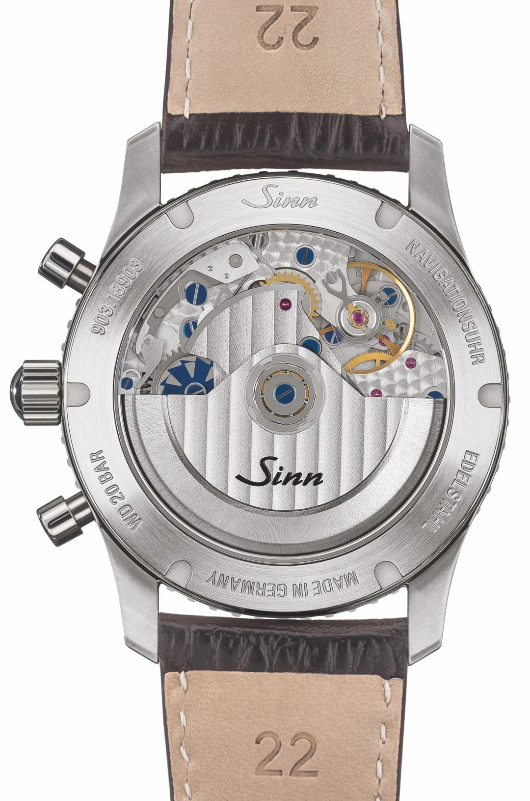 Sinn 903 St BE II Navigation Tan Leather Watch - Image 2