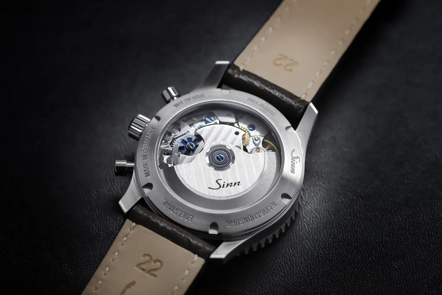 Sinn 903 St II Navigation Vintage Leather Watch - Image 7