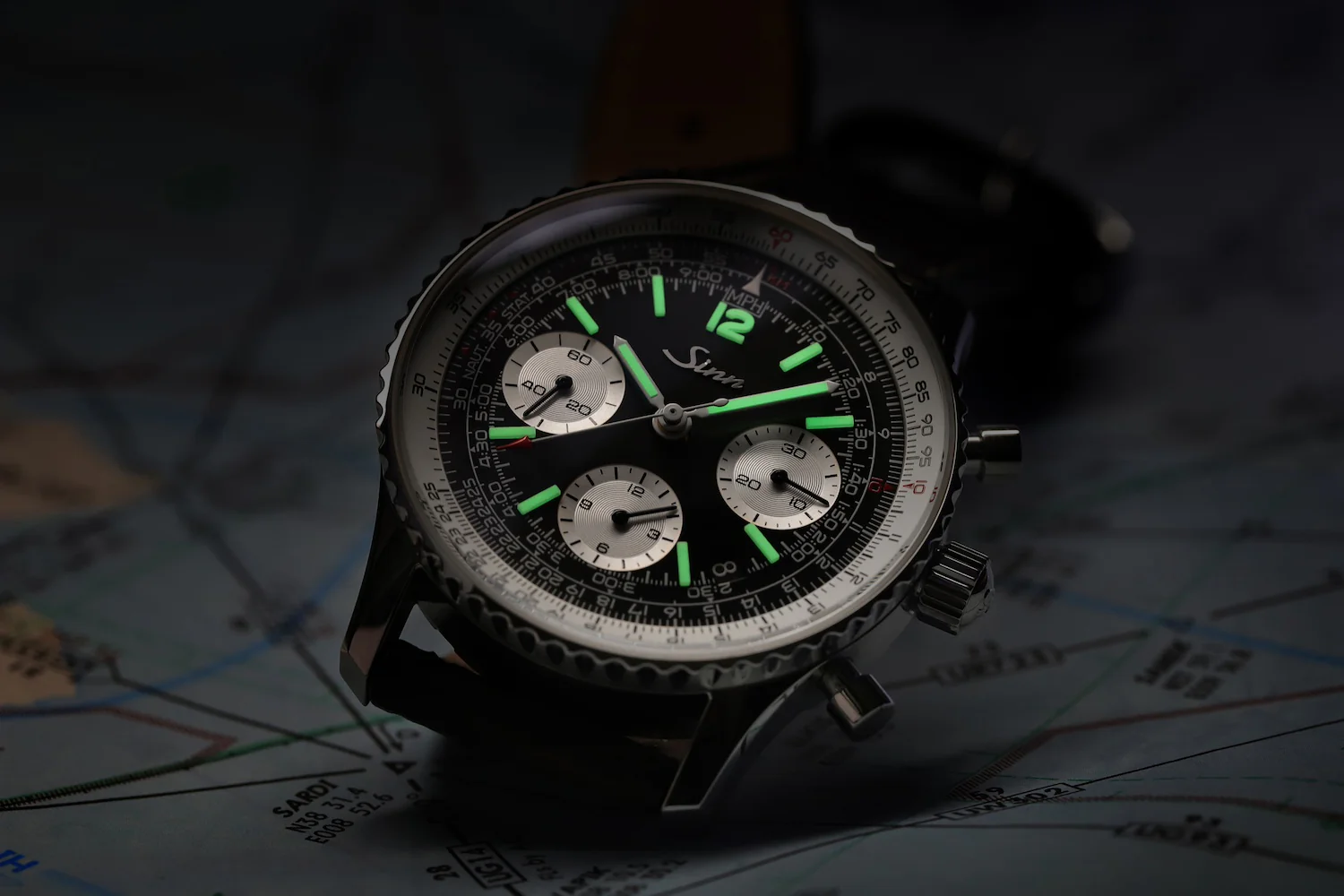 Sinn 903 St II Navigation Vintage Leather Watch - Image 8