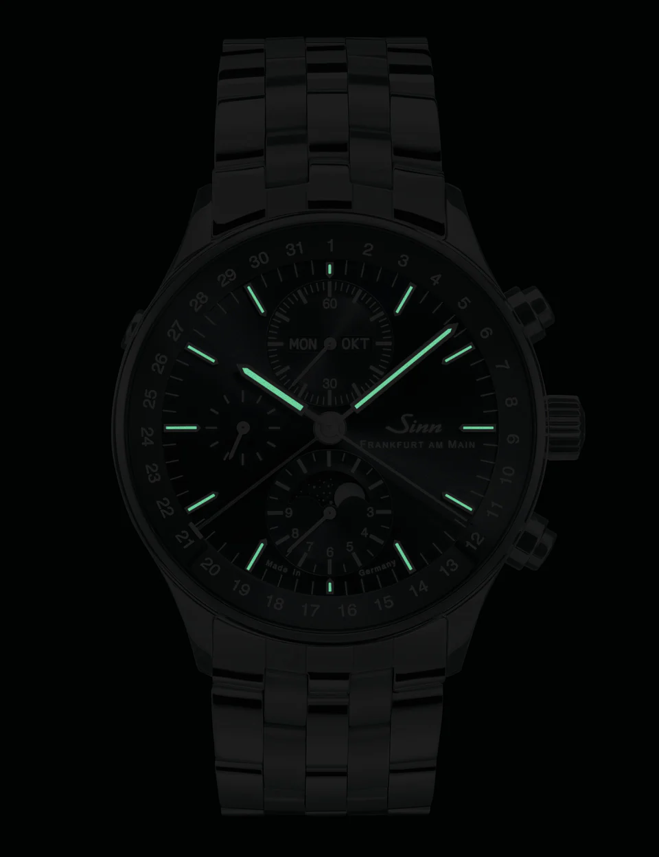 Sinn 6012 Frankfurt Financial District Fine Link Bracelet Watch - Image 2