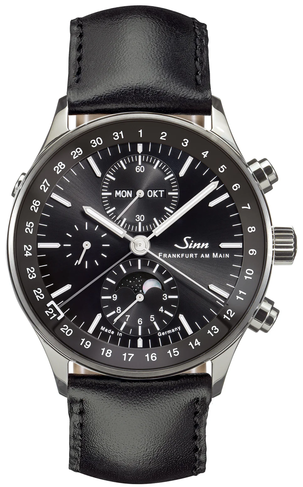 Sinn 6012 Frankfurt Financial District Leather Black Watch