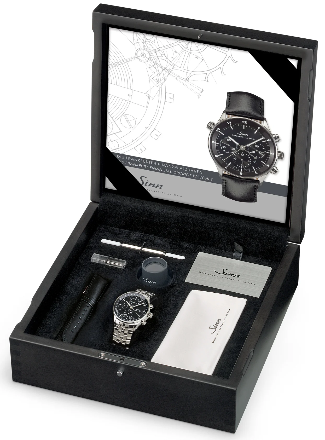Sinn 6012 Frankfurt Financial District Leather Black Watch - Image 6