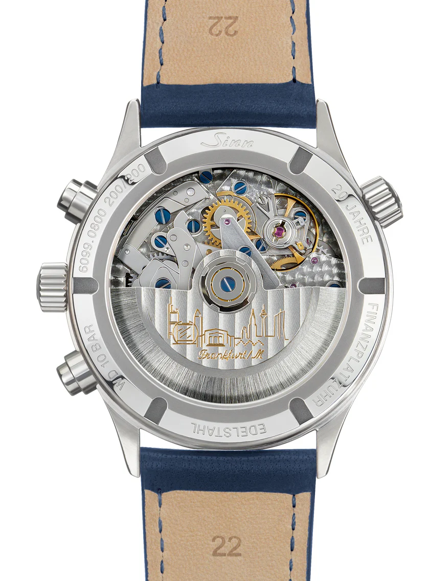 Sinn Watch Frankfurt Financial District 6099 B Leather Blue - Image 2