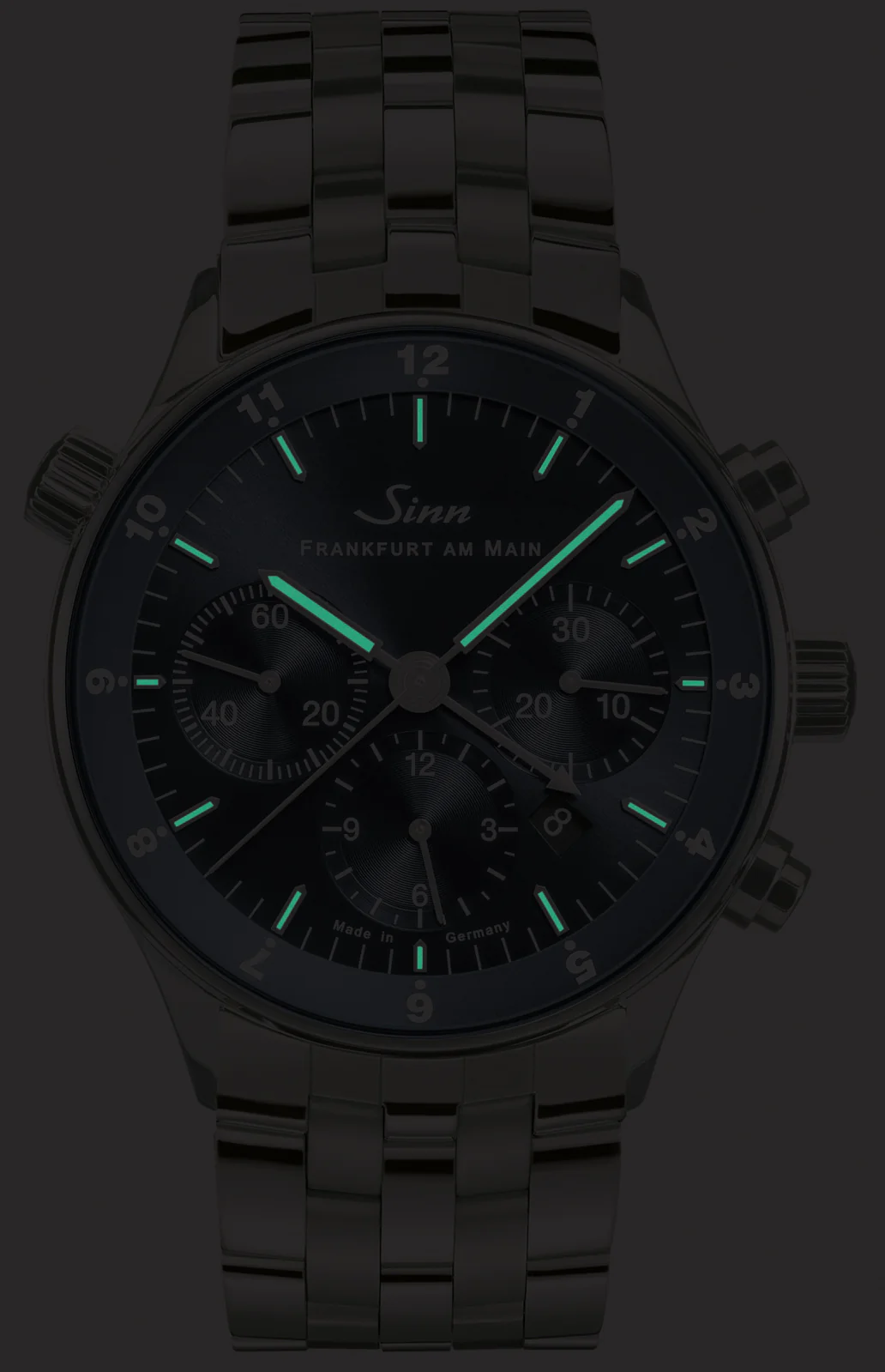 Sinn Watch Frankfurt Financial District 6099 B Leather Blue - Image 3