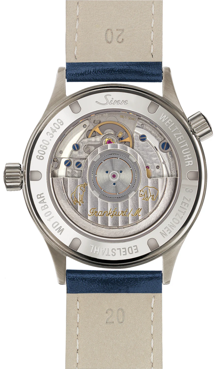 Sinn 6060 B 24h UTC Frankfurt World Time Watch - Image 4