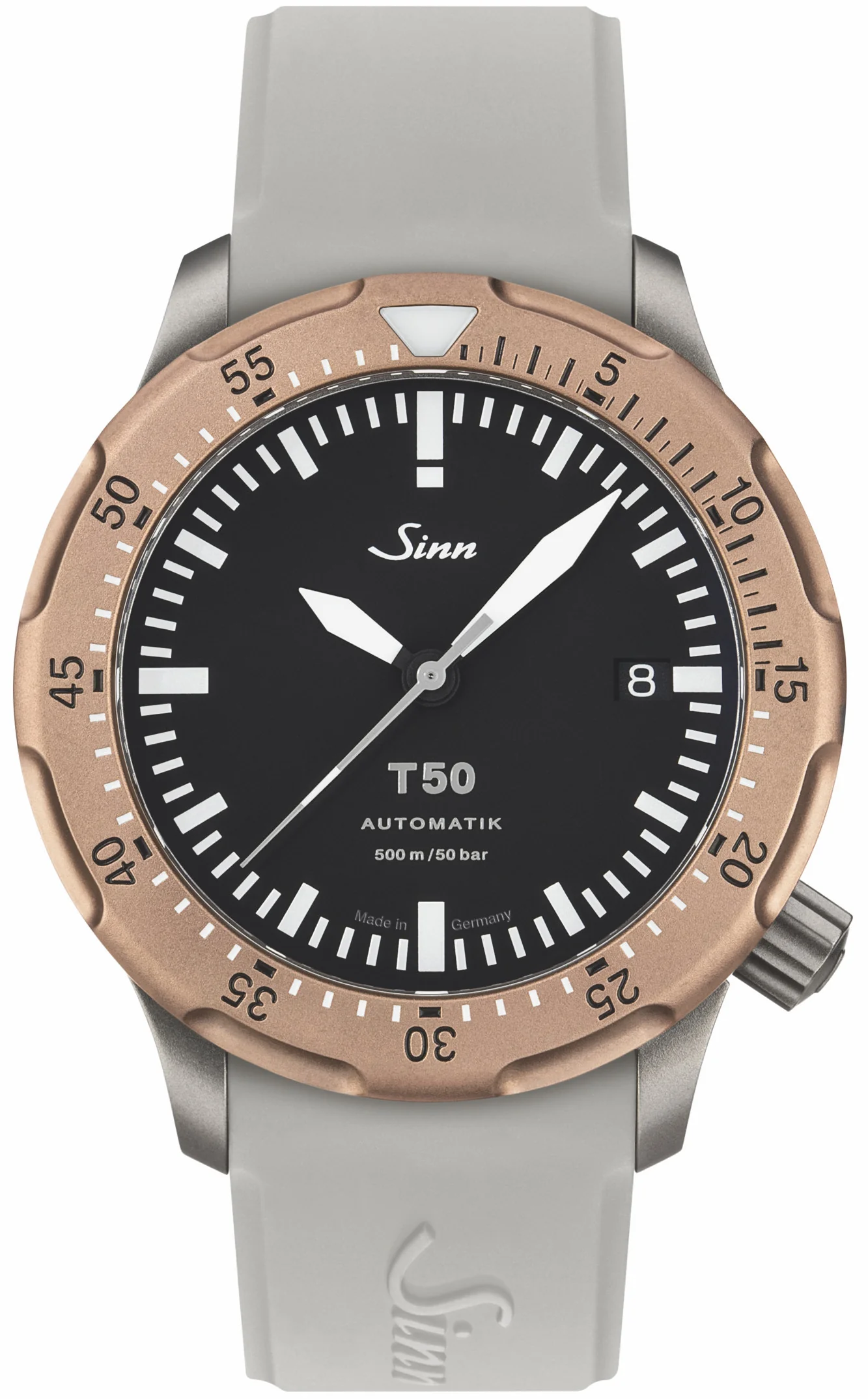 Sinn T50 GBDR White Silicone Watch