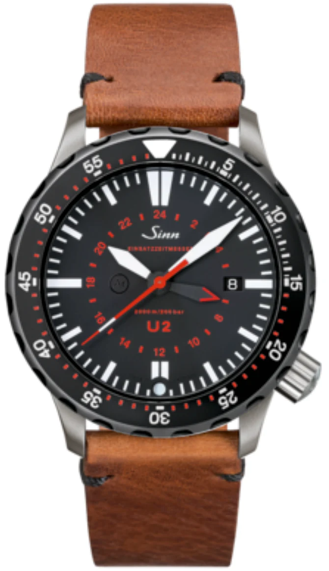 Sinn U2 SDR EZM 5 Vintage Cowhide Brown Watch