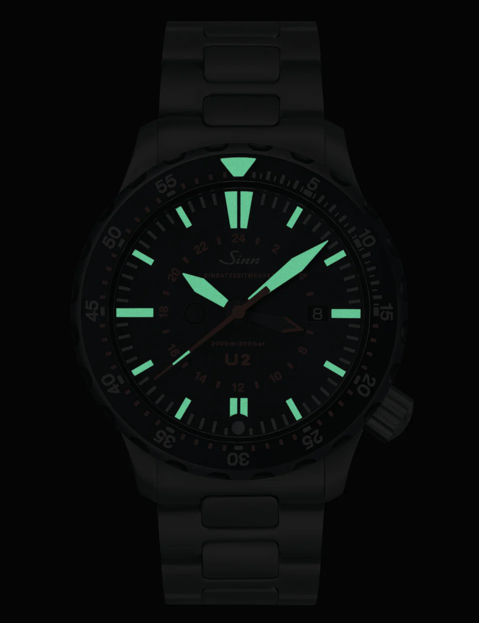 Sinn U2 SDR EZM 5 Vintage Cowhide Brown Watch - Image 2