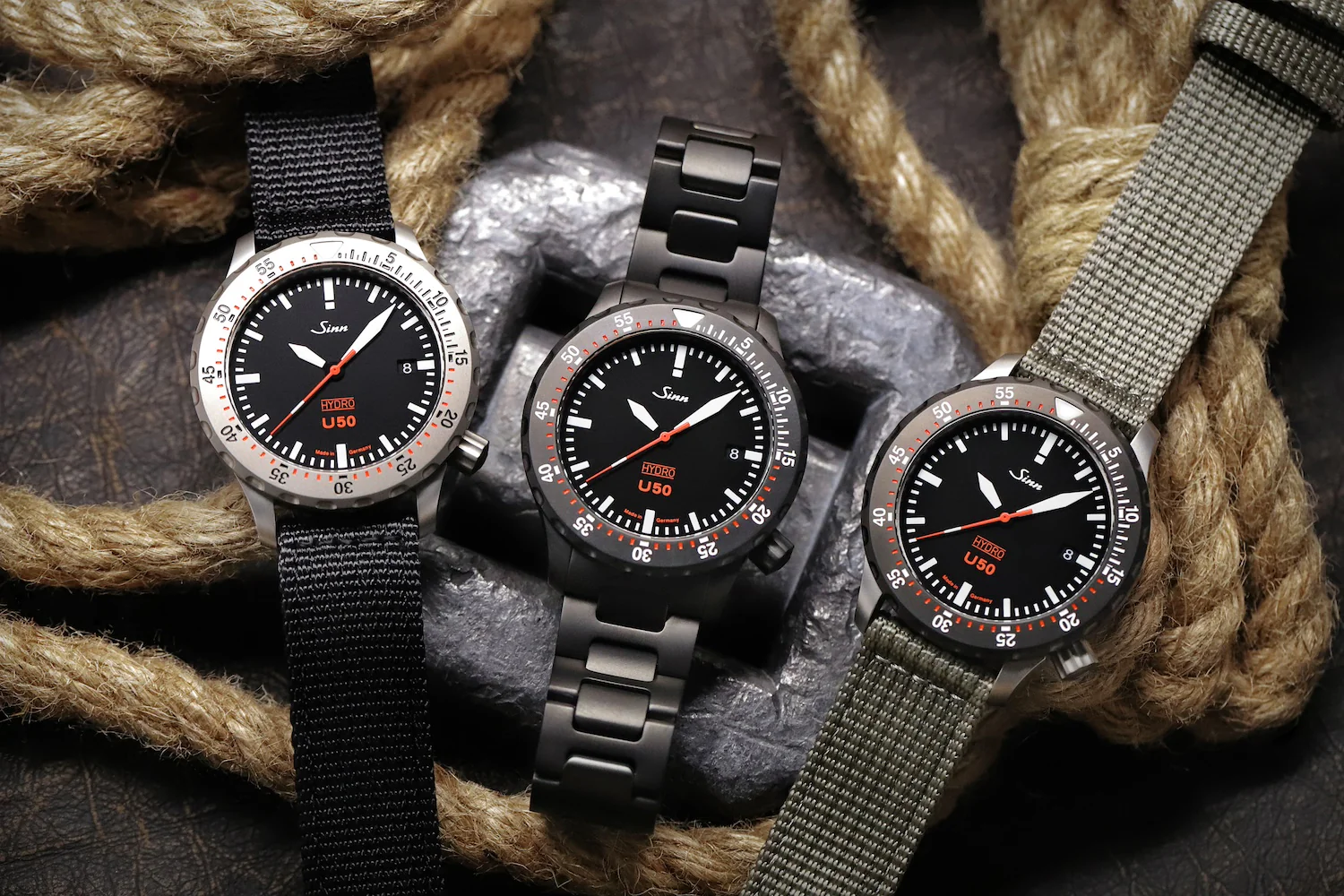 Sinn U50 Hydro S H-Link Bracelet Watch - Image 7