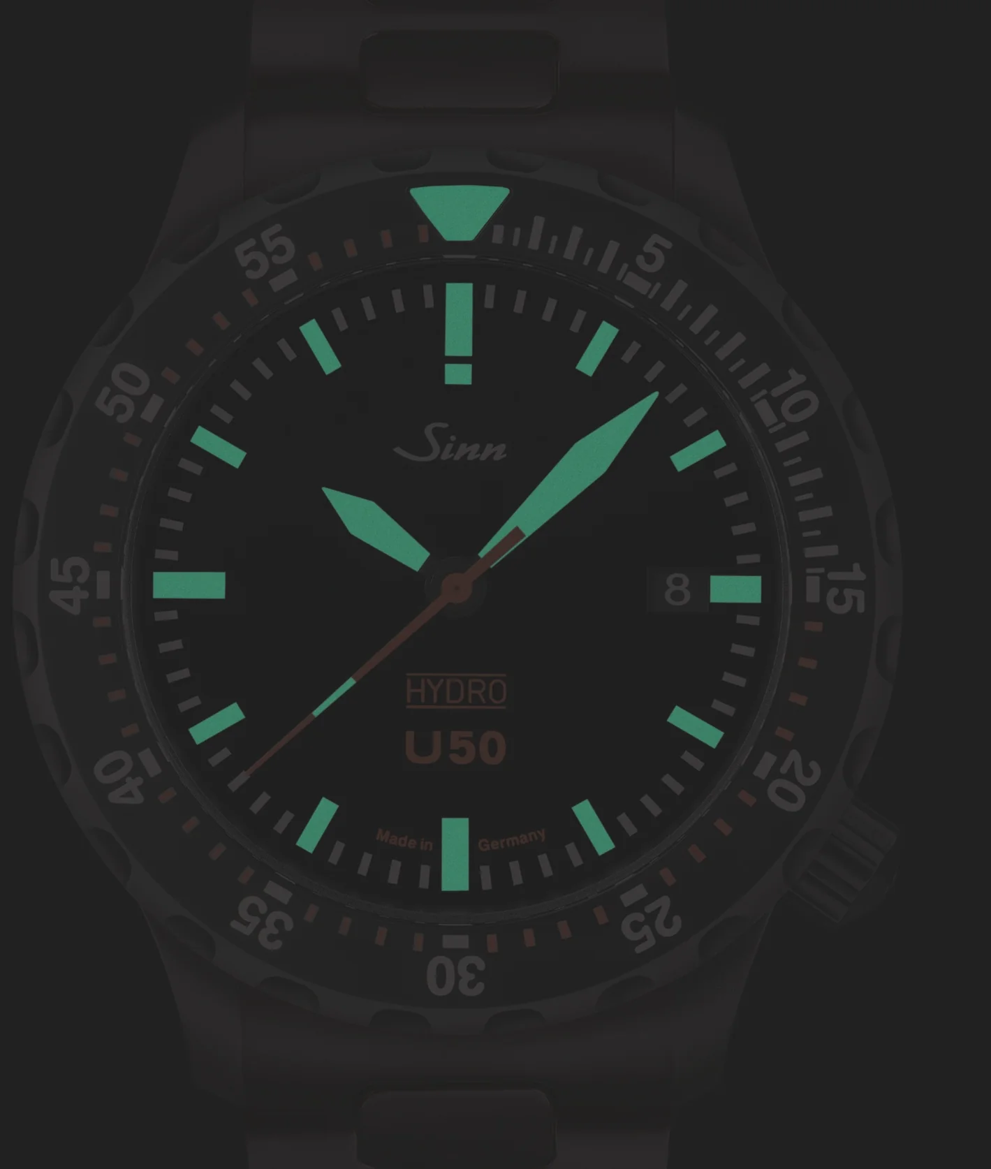 Sinn U50 Hydro S Textile Olive Grey Watch - Image 2