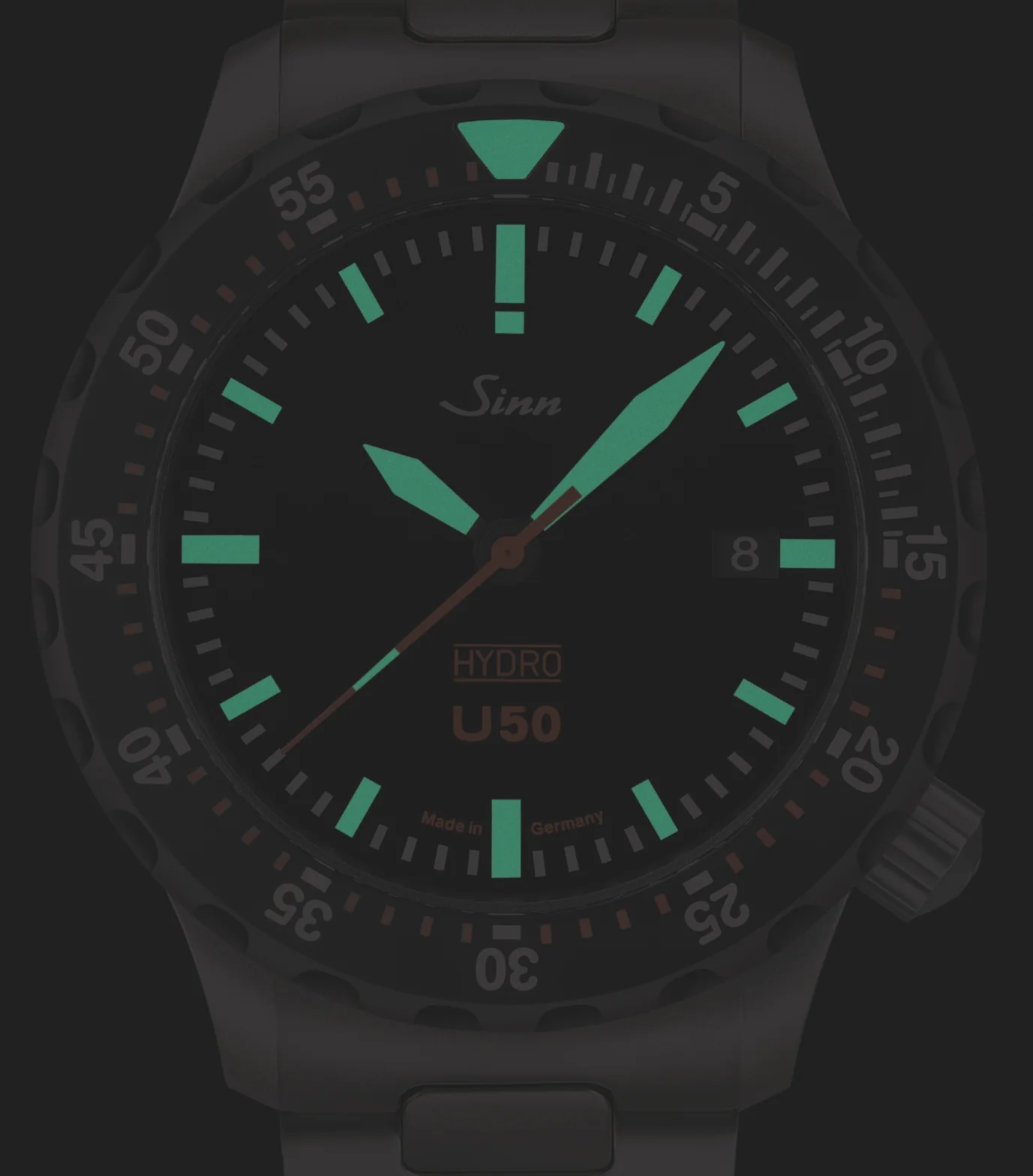 Sinn U50 Hydro SDR Textile Olive Grey Watch - Image 2