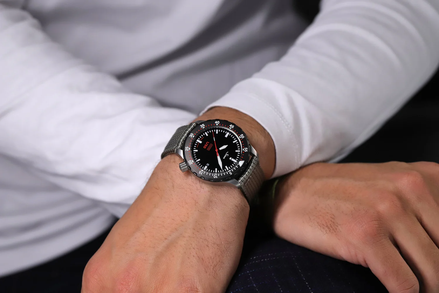 Sinn U50 Hydro SDR Silicone White Watch - Image 7