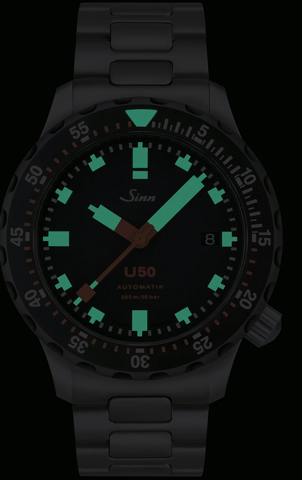 Sinn U50 SDR Silicone Black Watch - Image 2