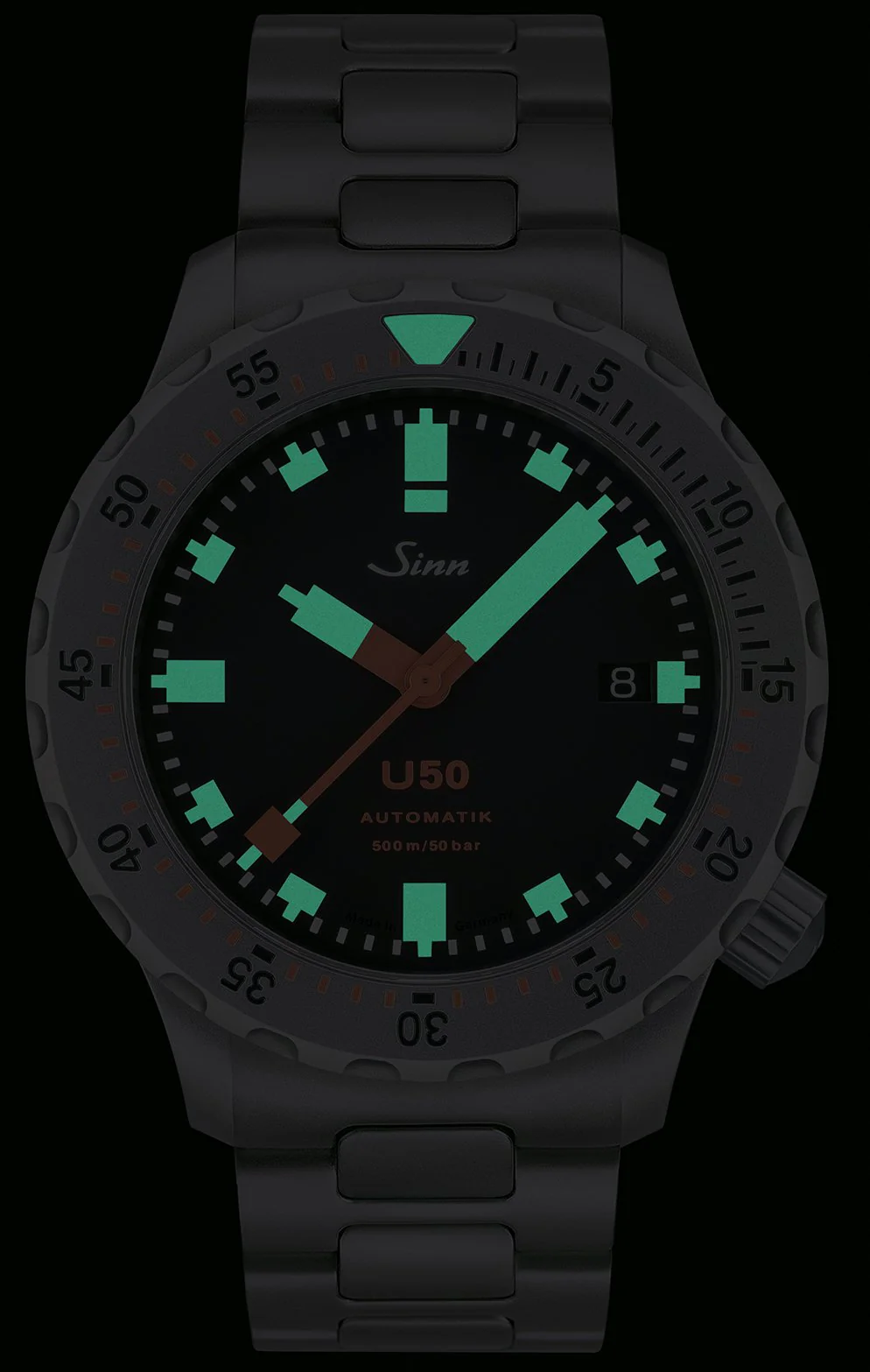 Sinn U50 Tegimented H-Link Bracelet Watch - Image 2