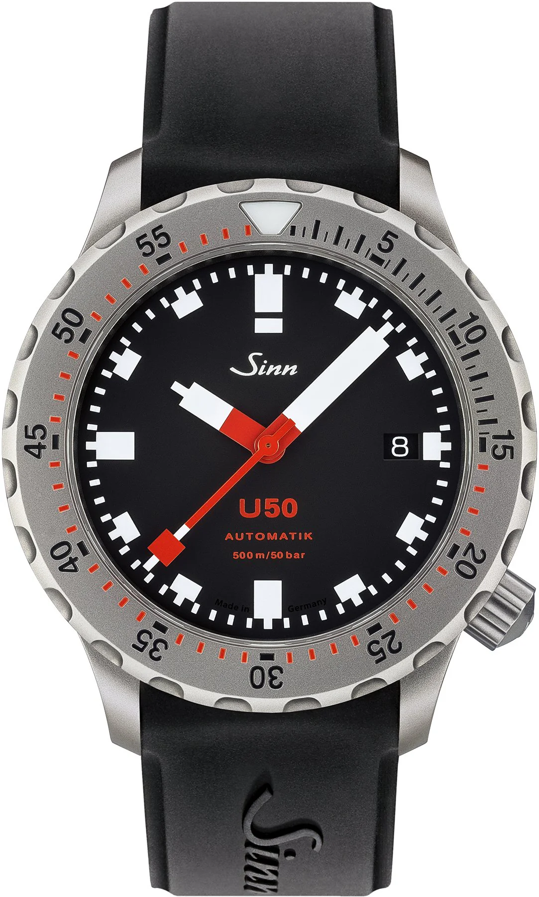 Sinn U50 Tegimented Silicone Black Watch