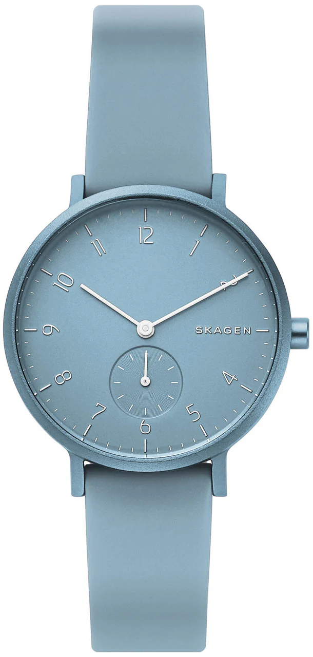 Skagen Watch Aaren Kulor Light Blue Silicone Unisex