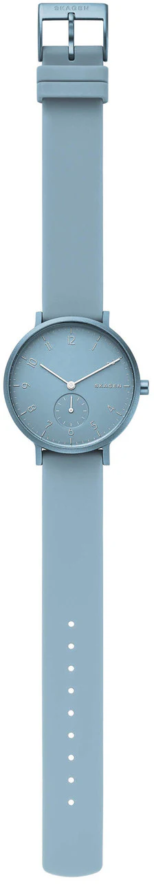 Skagen Watch Aaren Kulor Light Blue Silicone Unisex - Image 3