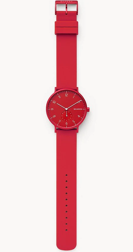 Skagen Watch Aaren Kulor Red Silicone - Image 3