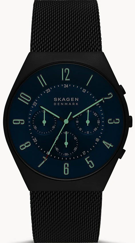 Skagen Watch Grenen Chronograph Midnight Steel Mens - Image 2