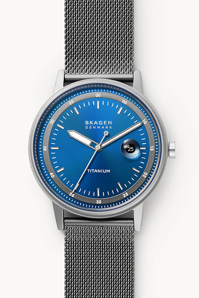 Skagen Watch Henriksen Titanium Three Hand