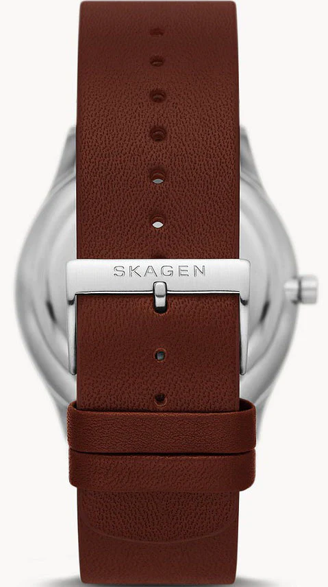 Skagen Watch Holst Espresso Leather Mens - Image 4