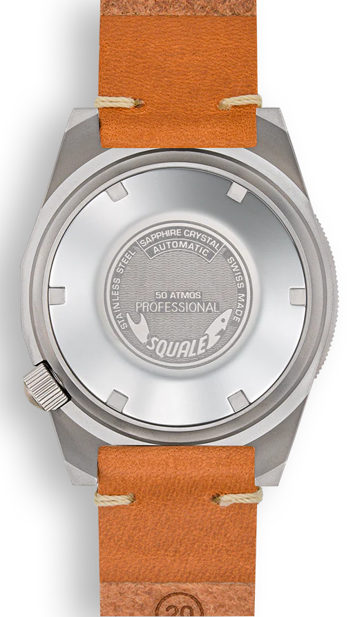 Squale 1521 Black Blasted Leather Watch - Image 2