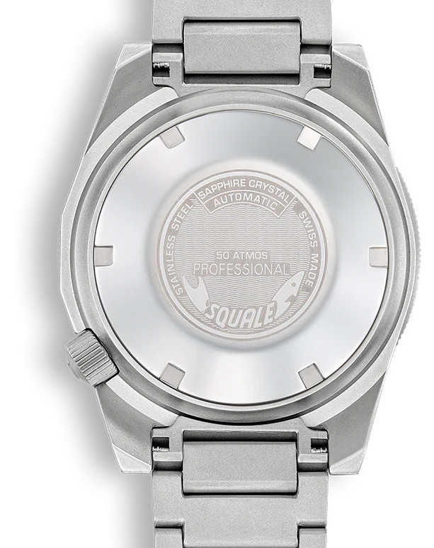 Squale 1521 Blue Blasted Bracelet Watch - Image 2