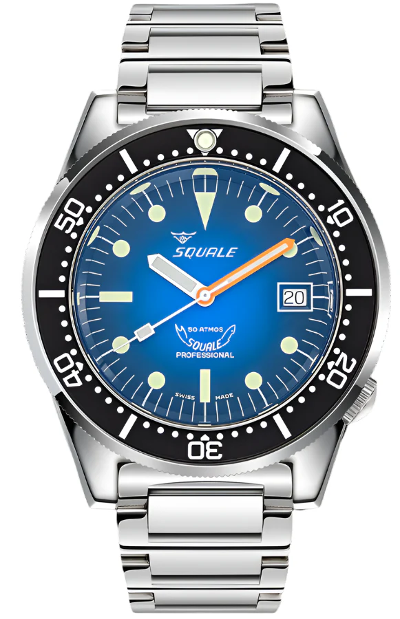 Squale 1521 Blue Ray Bracelet Watch