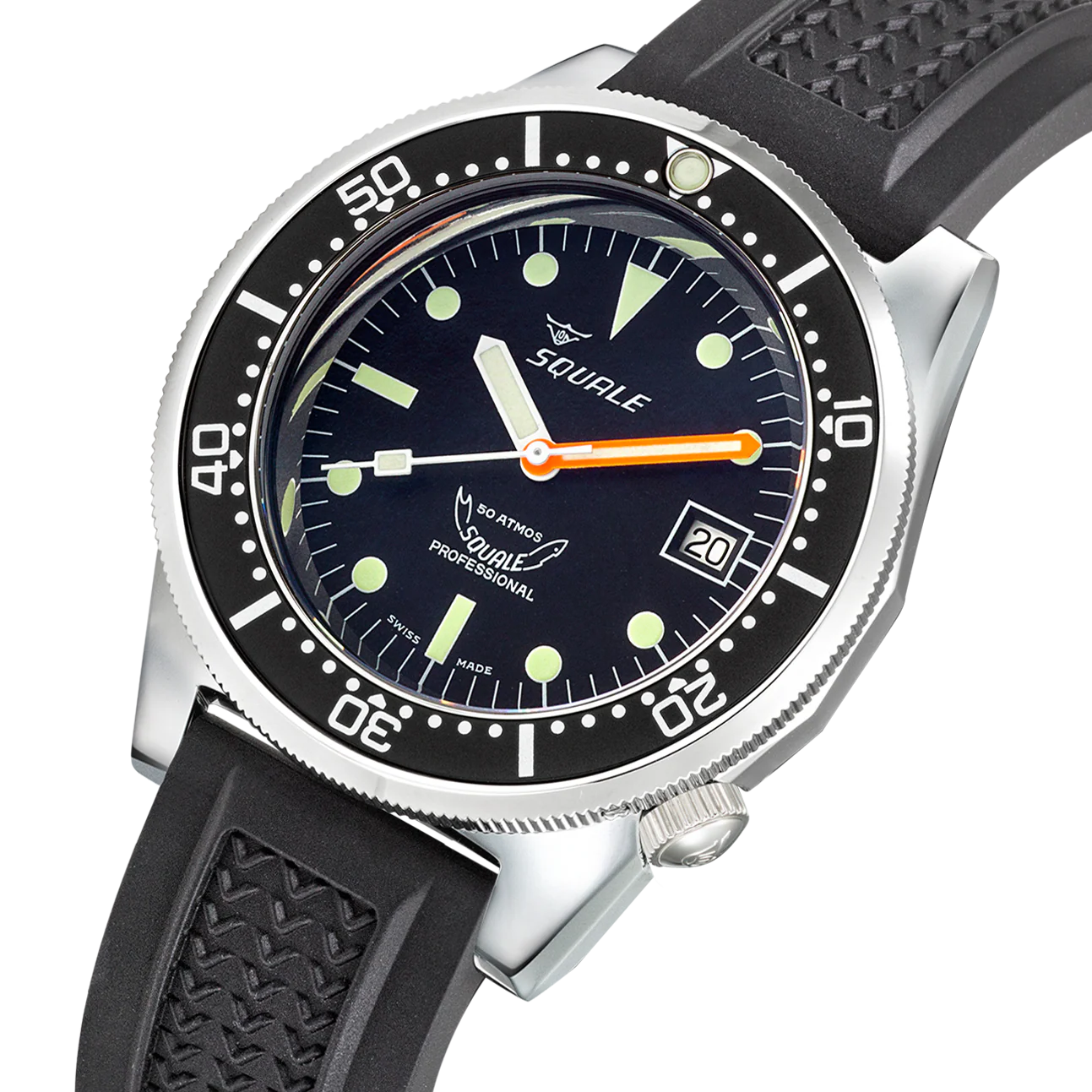 Squale 1521 Classic Rubber Watch - Image 3