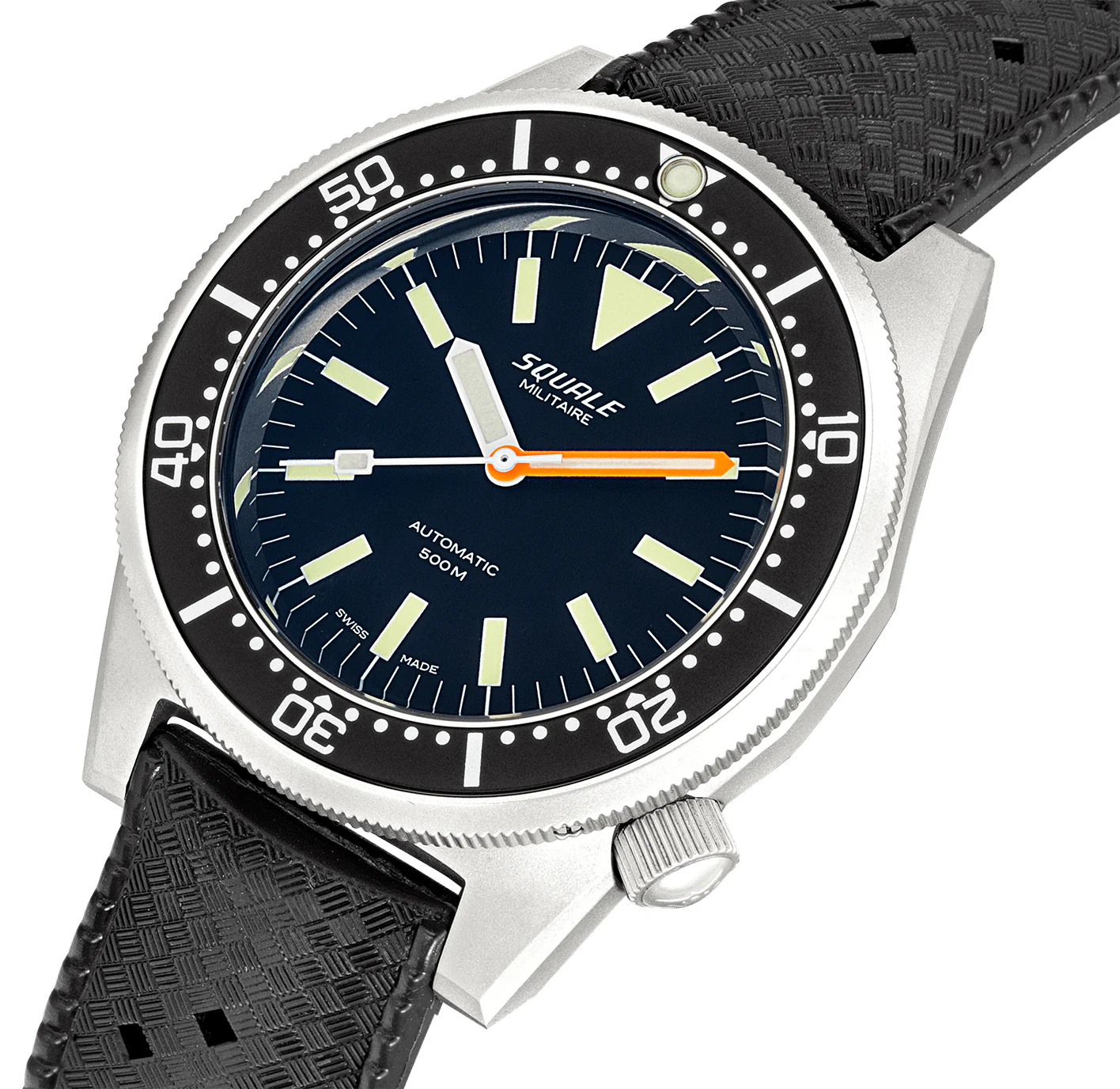Squale Watch 1521 Militaire Steel Blasted Rubber - Image 4