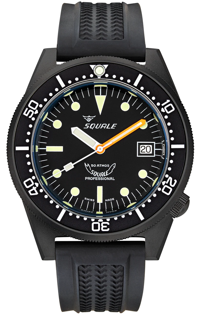 Squale 1521 PVD Rubber Watch