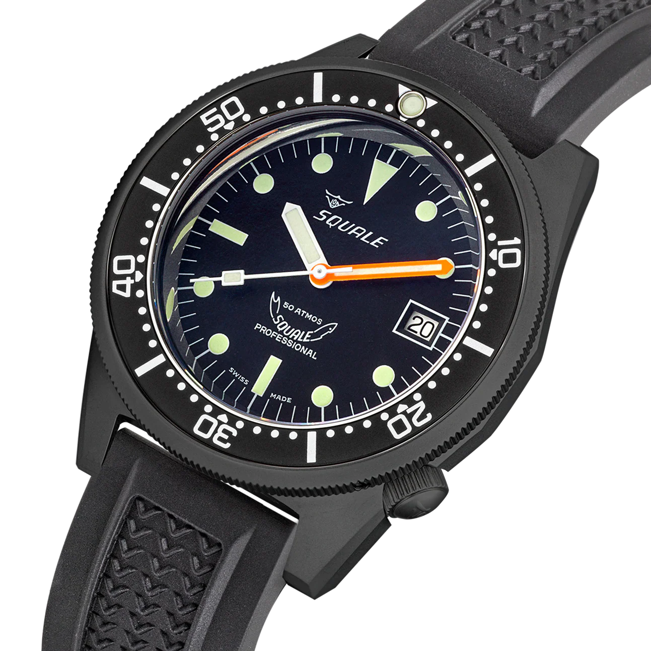 Squale 1521 PVD Rubber Watch - Image 3