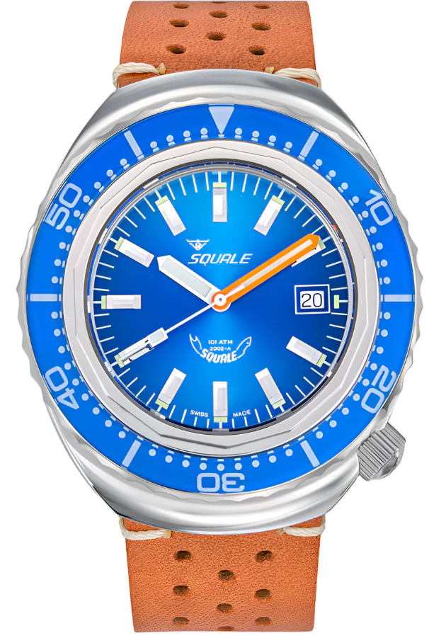 Squale 2002 Blue Leather Watch