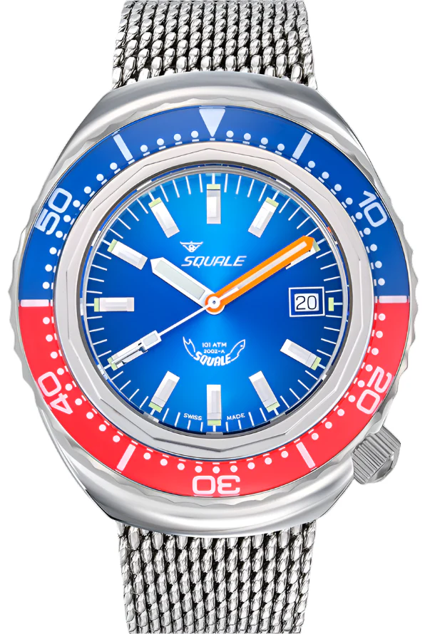 Squale 2002 Blue Red Watch