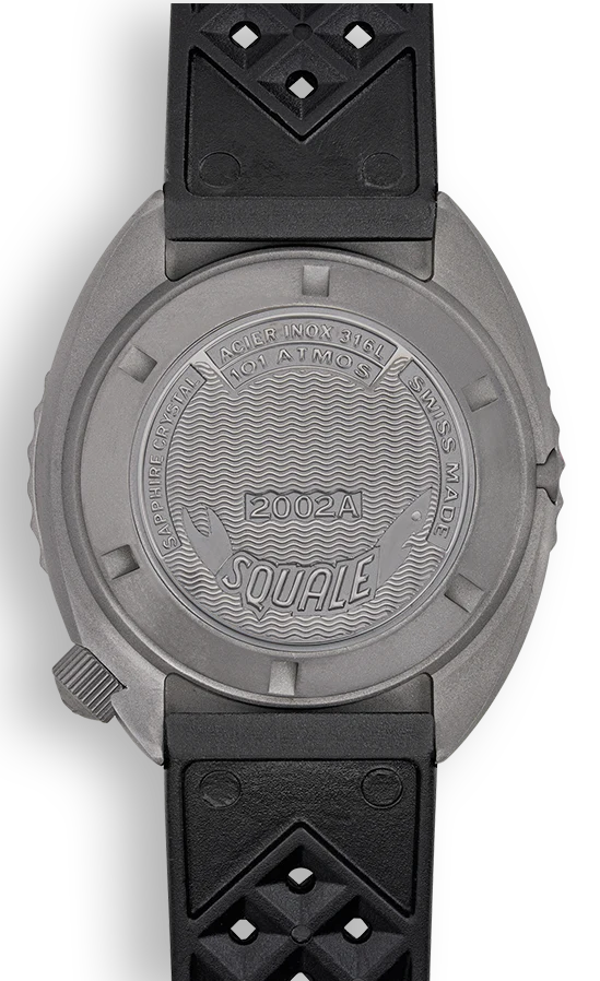 Squale Watch 2002 Grey Rubber - Image 2